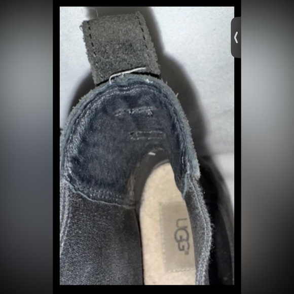 UGG Pax Chelsea Waterproof Leather Wedge Boots Size 9 Charcoal Gray 1095136 - Picture 6 of 14